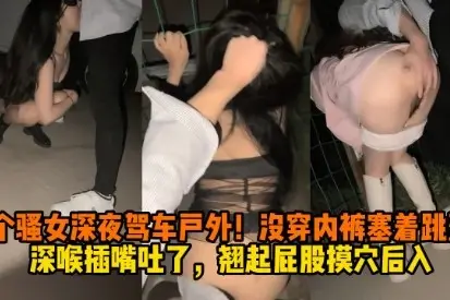 两个骚女深夜驾车户外！ 没穿内裤塞着跳 深喉插嘴吐了，翘起屁股摸穴后入