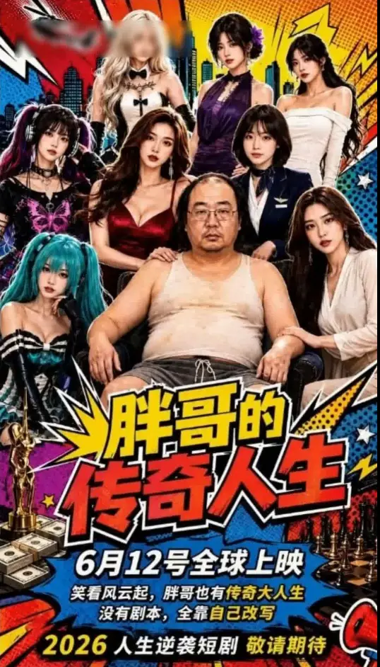 【AI连续短剧】《胖爷的传奇人生》第二季1-4集+宅男外传