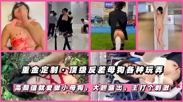 【重金定制】顶级反差母狗各种玩弄高颜值就爱做小母狗捆绑滴蜡大胆露出主打个刺激