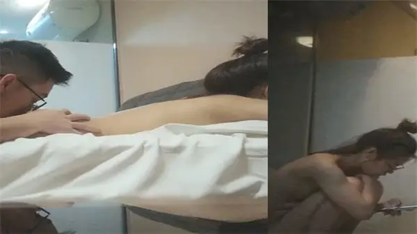 私密约炮！发育期羞嫩小学妹按摩后遭狂揉淫穴，侧入猛操喷白浆！