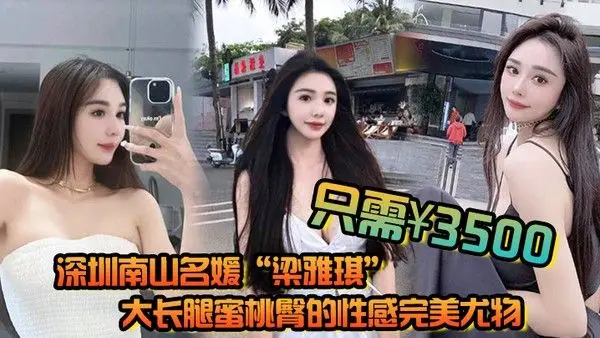 深圳南山名媛梁雅琪大长腿蜜桃臀的性感完美尤物 只需3500就能体验一整晚