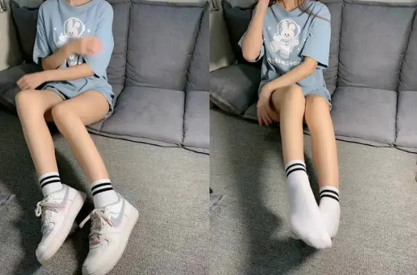 学生妹穿一周的脏白棉袜刚跑完步辱骂羞辱假鸡巴足交sm,穿上小白鞋踩烂贱狗的鸡巴~