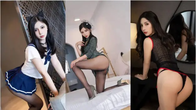 高颜秀人网女神【小蛮妖】最新12月新作，性感婚纱外拍，钻石内裤勒逼掰逼，模拟口交