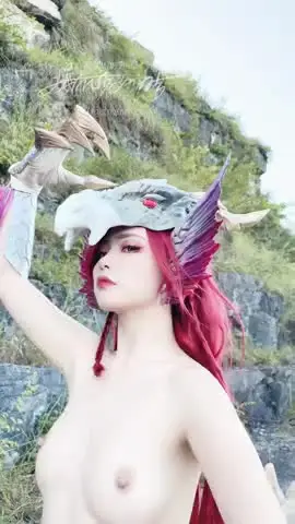 爆机少女喵小吉 - 曙光爵银龙 拟人 Malzeno)(64P 4V)Video怪物猎人长4k