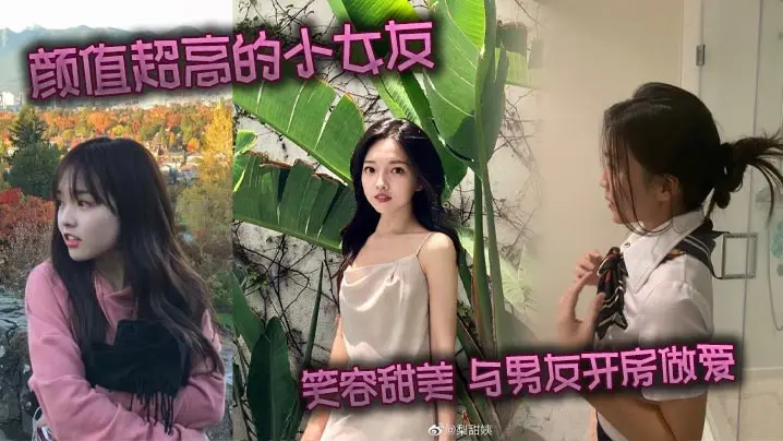 颜值超高的小女友 笑容甜美 与男友开房做爱