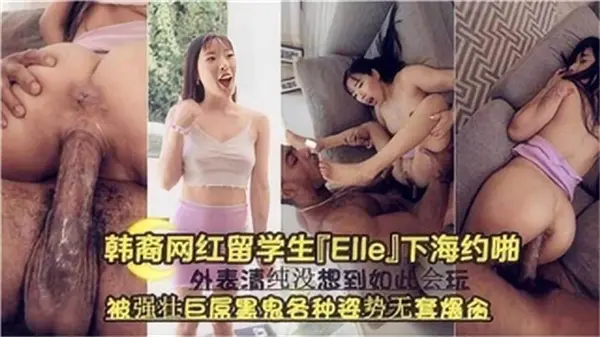 韩裔网红留学生下海约炮，惨遭黑人大汉巨屌无套多姿势狂操