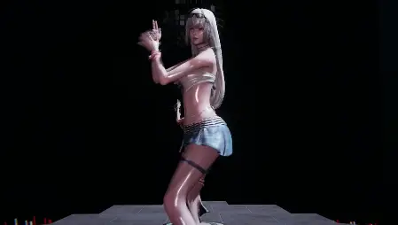 MMD极品甜心骚舞勾引！巨乳娇躯狂摇乱颤，淫荡自慰高潮喷水！
