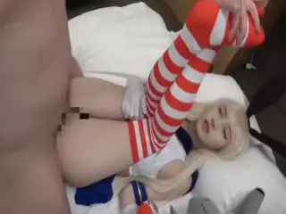 【虚拟性爱神作】鞠婧祎AI换脸化身娇小金发尤物，颠覆你的角色扮演幻想！