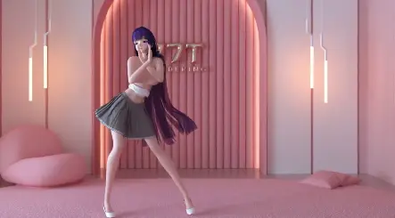 MMD 雷电芽衣化身性感恶魔巨乳美人，被狂野爆操内射高潮