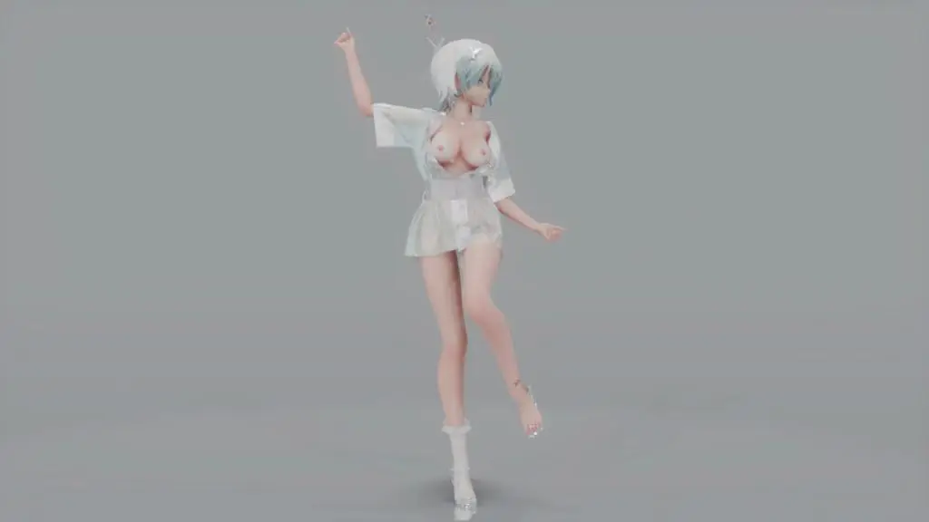 MMD21 和服裸体真空言和极乐净土 淫荡舞姬真空上阵 巨乳晃动狂干内射