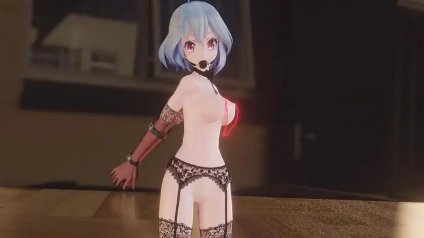 初音未来SM捆绑足交 虚拟巨乳美少女被虐狂射淫水直流