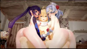 MMD莫娜诺埃尔淫舞双飞 巨乳爆操狂干骚穴