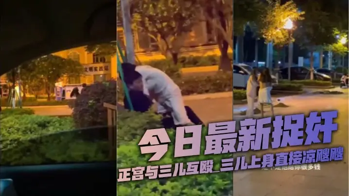 正宫撕逼小三！裸殴暴打巨乳，骚穴被狂扣喷水！