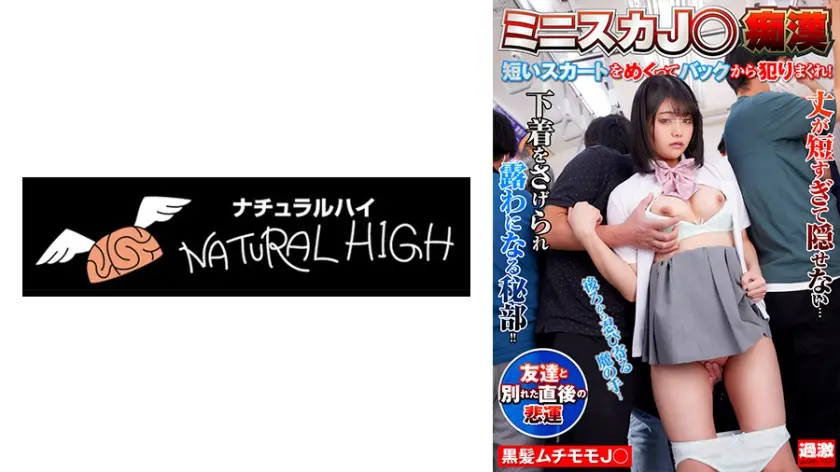 116NHDTB-80902 ミニスカJ○痴漢6 短いスカートをめくってバックから●りまくれ! 黒髪ムチモモJ○