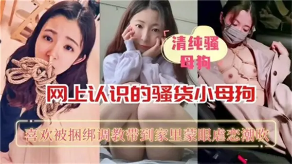约炮软件认识的发情小母狗，欠操的骚货主动求调教
