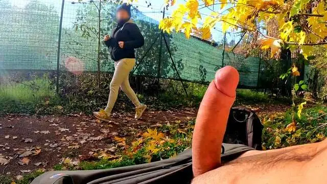 公园里暴露狂遇饥渴熟女，忍不住抓硬奶子狂揉【GentlyPerv】