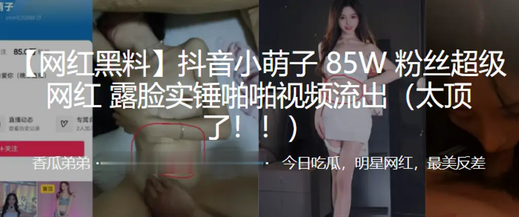 网红小萌子8.5W粉 露脸实锤啪啪 流出极品私拍太顶