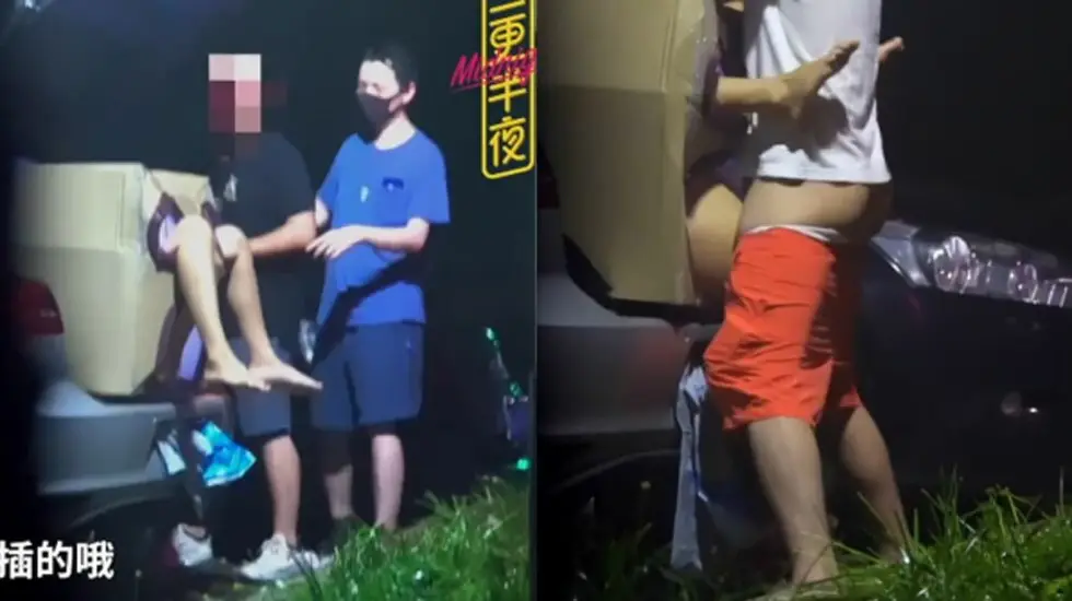 【重磅推荐】满足变态老公的要求将老婆装箱子里野外放置 邀请路人随便玩