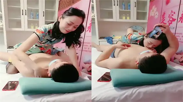 按摩店里挑逗淫荡女技师