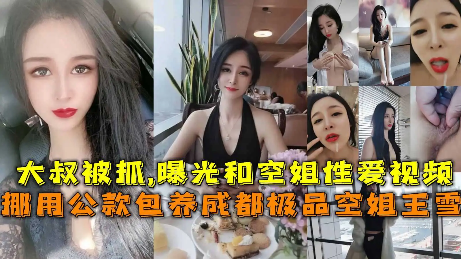 挪用公款包养成都极品空姐王雪，大叔被抓曝