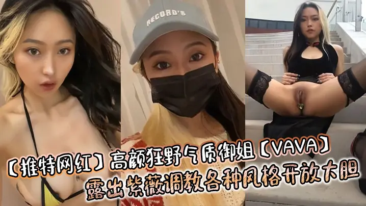【推特网红】高颜狂野气质御姐【VAVA】露出紫薇调教各种风格开放大胆