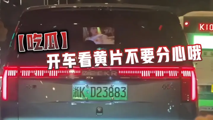 【吃瓜】开车看黄片不要分心哦