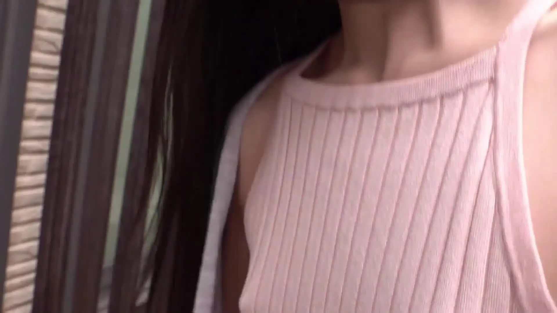 No bra!  Im excited to see an unprotected small-breasted girl revealing her nipples that erected in her clothes over her clothes ... Part 2-62205669 new
