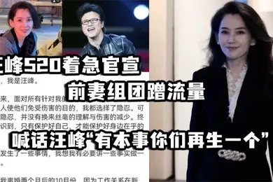 汪峰520着急官宣前妻组团蹭流量并喊话汪峰有本事你们再生一个
