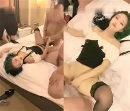 绿发妹子一打三,四手联弹!,在场的男子都被玩怕了
