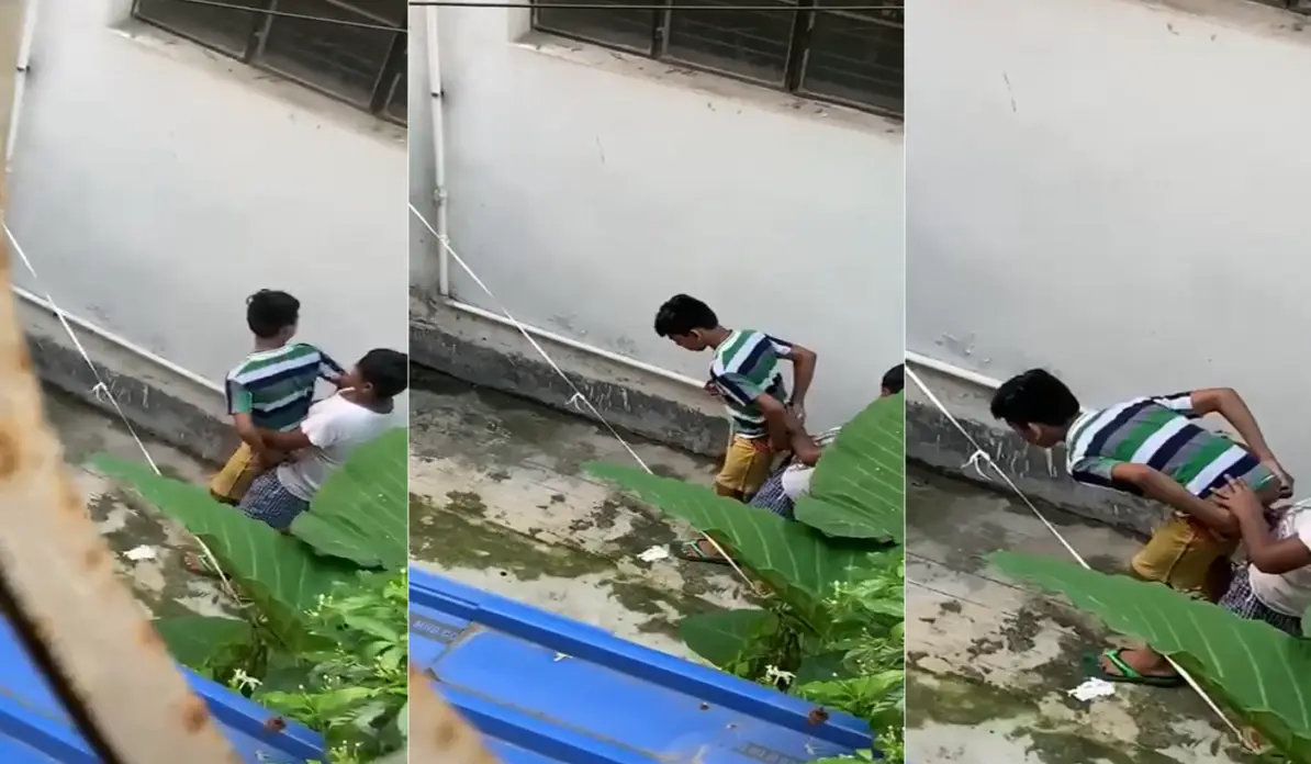 偷搞基,被发现,吓跑了的!